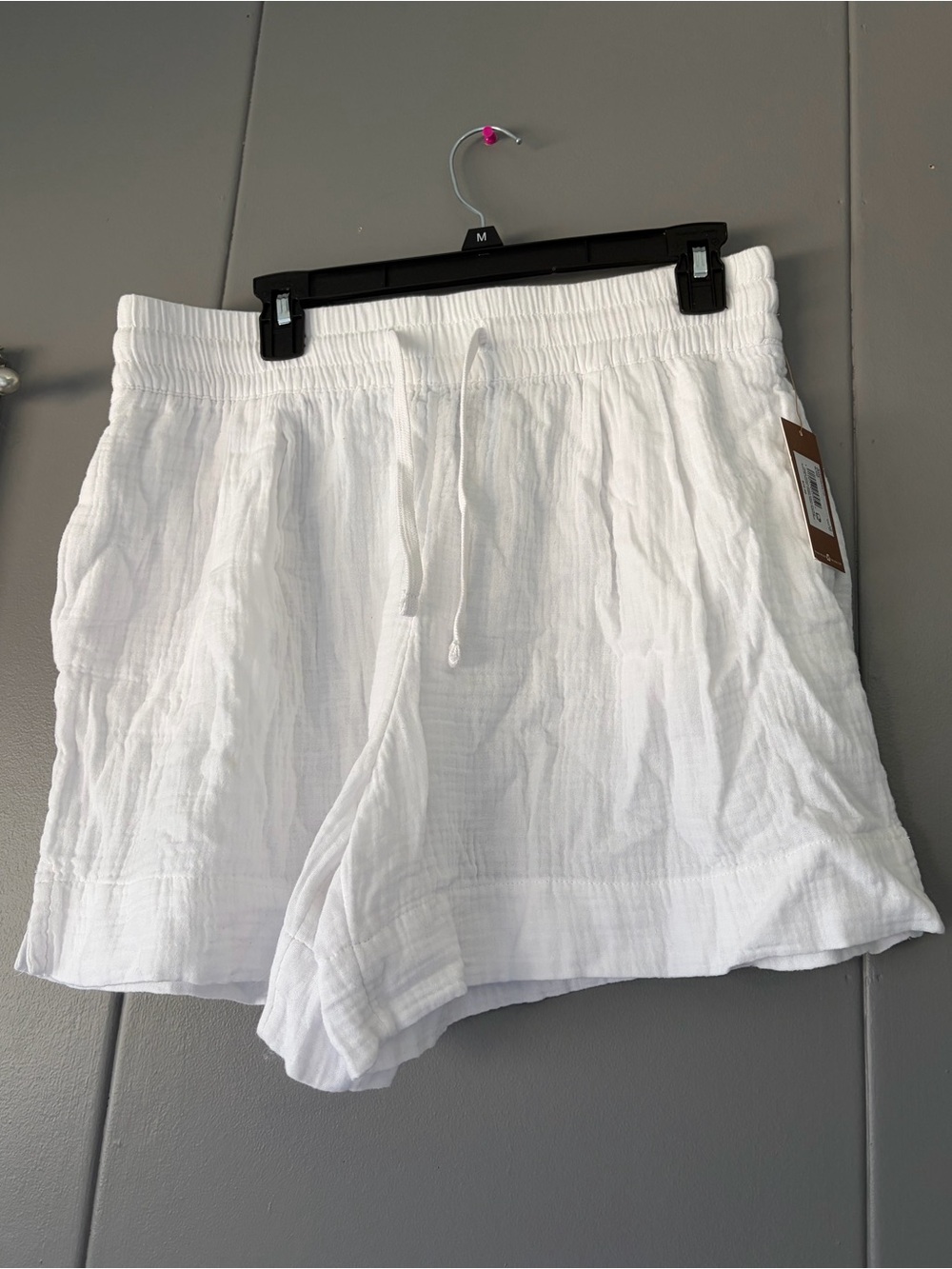 Denver Hayes White Drawstring Women’s Shorts